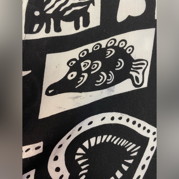 VTG 90s Paradiso Dress XL Contrast Lined Funky Maxi Maximalist Artist Teacher - Picture 9 of 16